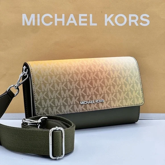Michael Kors Gradient Olive and Gold Crossbody - Picture 3 of 16